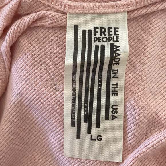 Free people pink texture low back tank - Picture 4 of 4